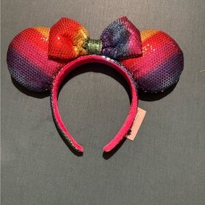 Disney Rainbow Sequin Minnie Mouse Ears Headband